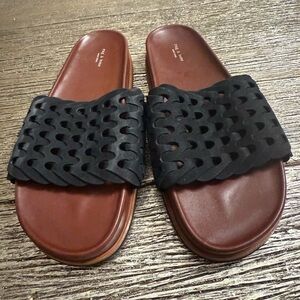 Rag& Bone woven leather slide Never used MSRP $350